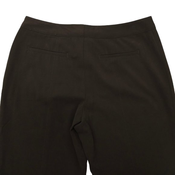 Nine West Essentials Pants Womens Sz 2 Stretch Mid Rise Flat Front Espresso NEW - Picture 11 of 12